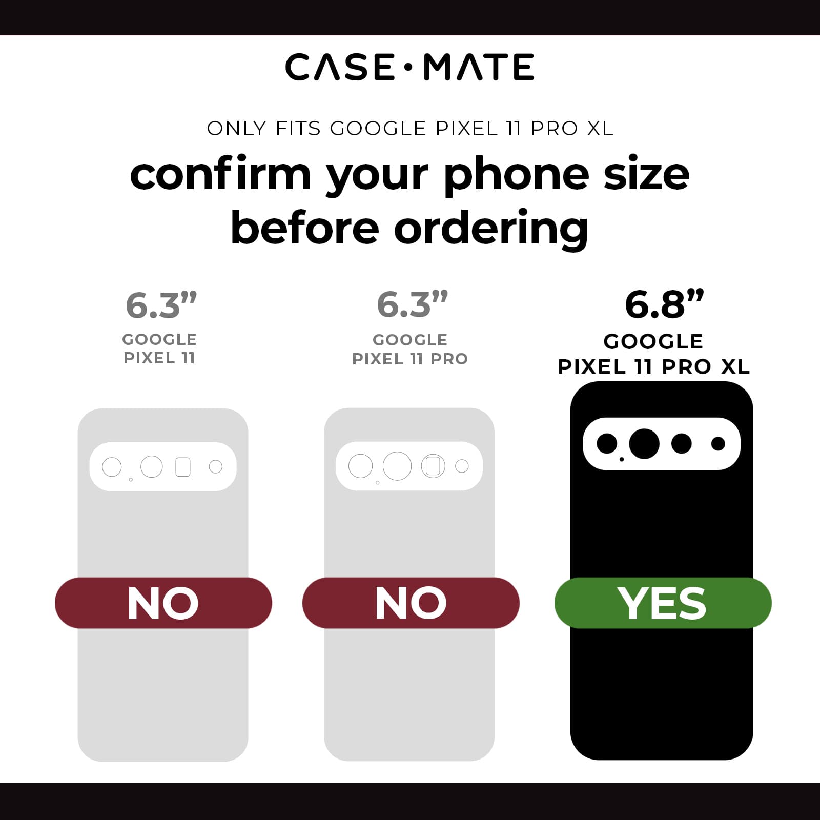 CASE-MATE Lens Protectors Glass Camera Lens Protector protection caméra Pixel 11 Pro XL transparente