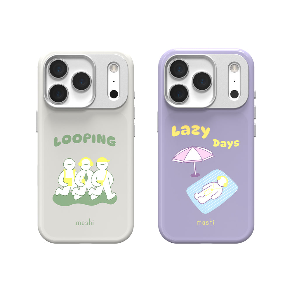 Moshi Cases LumaTime UV Color-Changing Case coque iPhone 17 Pro Looping Gray