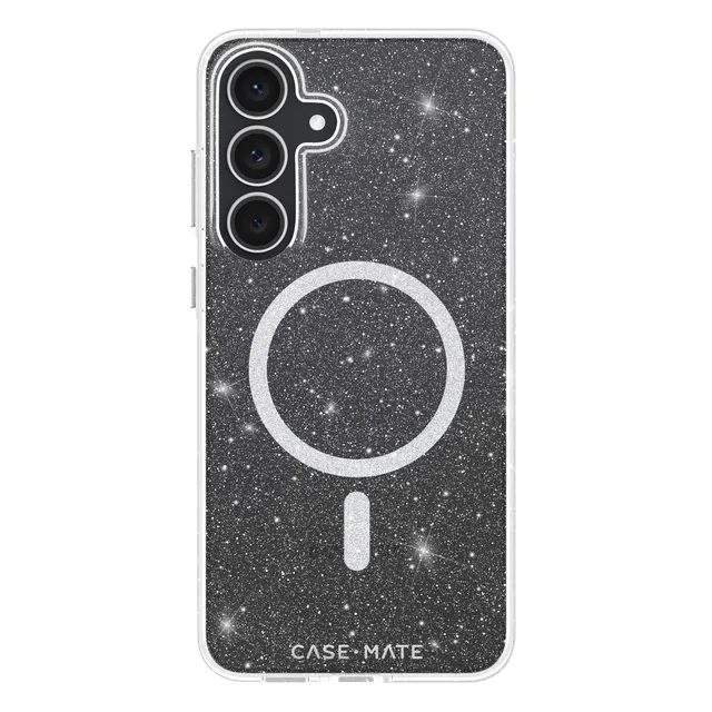 CASE-MATE Phone Cases Sheer Twinkle Silver Galaxy S25 FE coque argentée