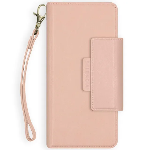 SELENCIA Étui à rabat Surya coque iPhone 11 Pro rose 4 cartes RFID