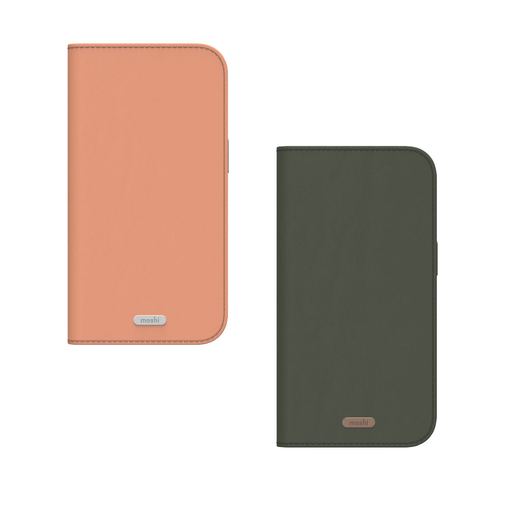 Moshi Cases Overture Case with Detachable Magnetic Wallet (MagSafe) coque iPhone 17 Pro Misty Coral