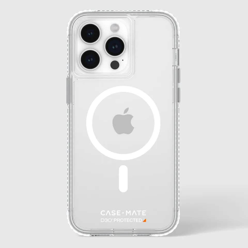 CASE-MATE Tough D3O Clear MagSafe coque iPhone 15 Pro Max transparente antichoc