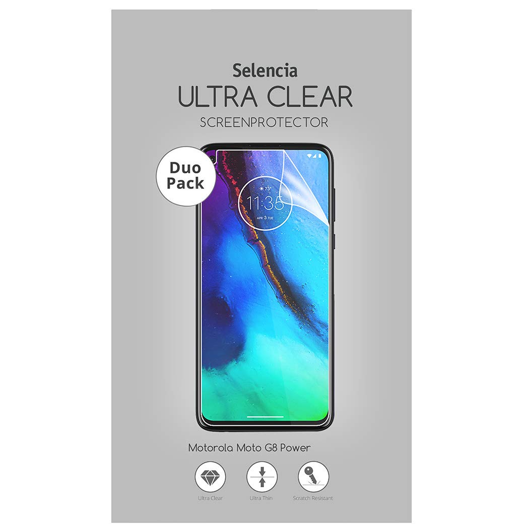 SELENCIA Moto G8 Power film de protection écran lot de 2 transparent