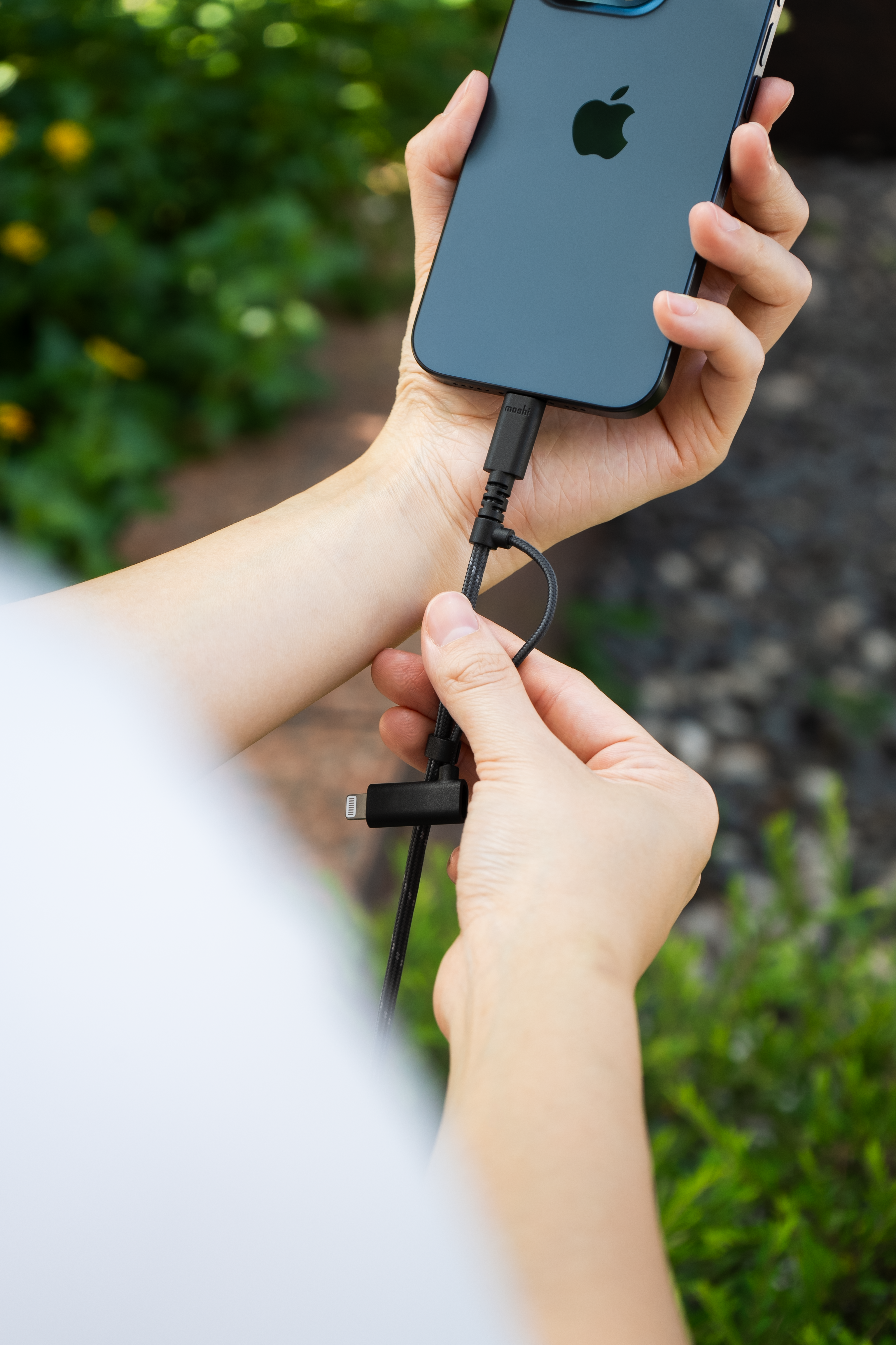Moshi Cables and Adapters 2-in-1 USB-C to USB-C & Lightning Cable (1M) câble 1 m noir 60 W