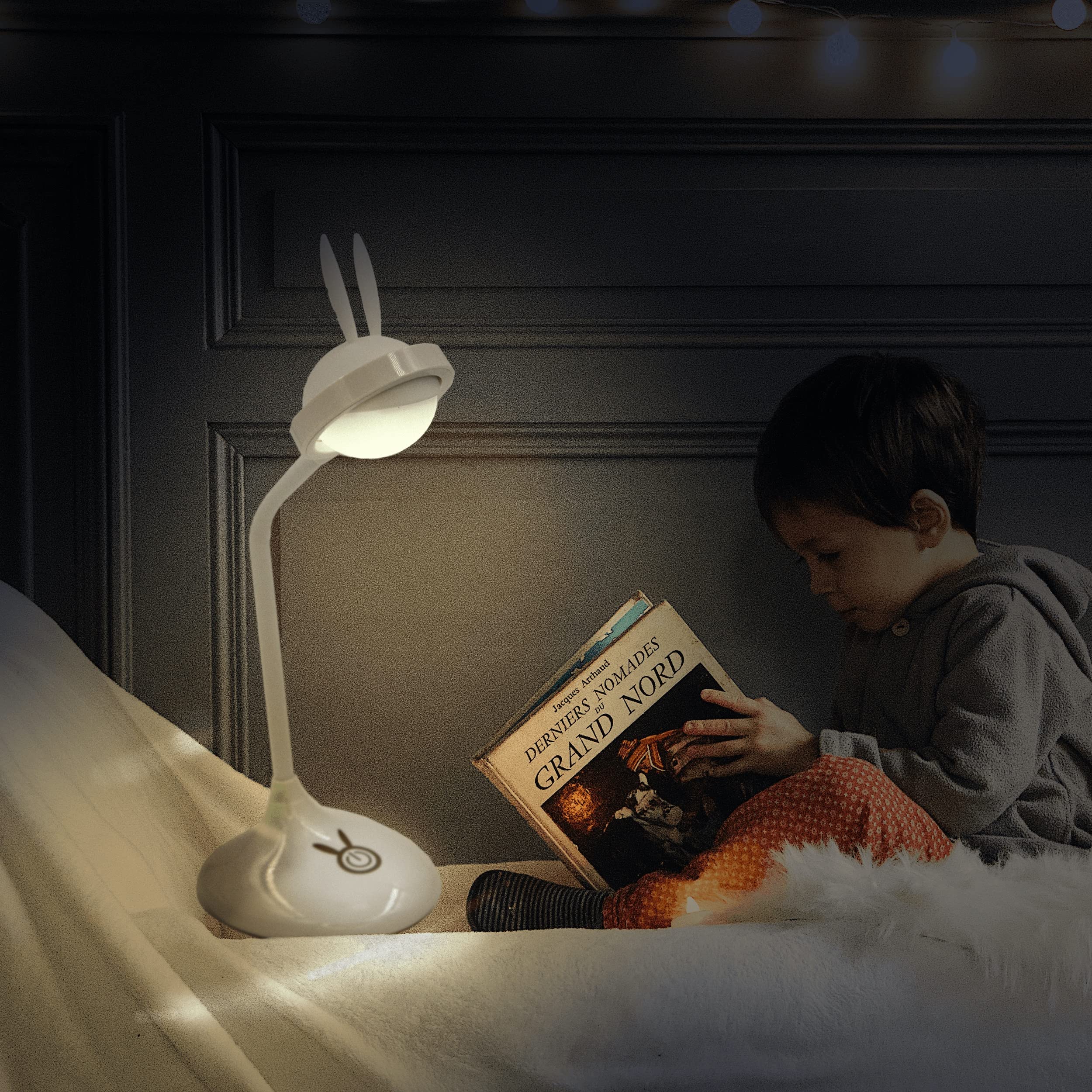 WE WEKIDS Veilleuse Lapin lampe rechargeable USB blanc LED