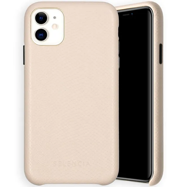 SELENCIA Gaia coque iPhone 11 blanche aspect serpent