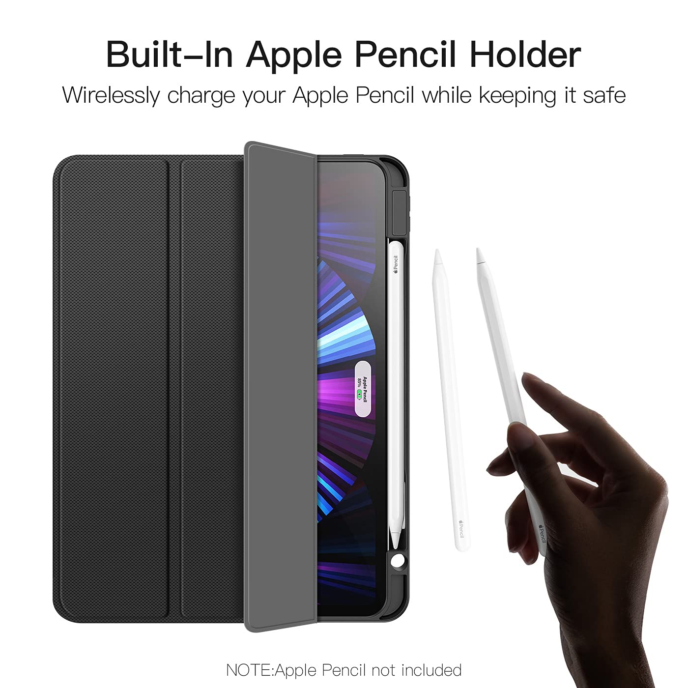 Dux Ducis Magi Series coque iPad Pro 12,9 pouces noire détachable