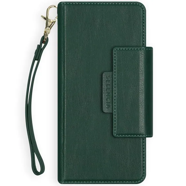 SELENCIA Étui à rabat Surya Galaxy A51/iPhone 11 vert 4 cartes