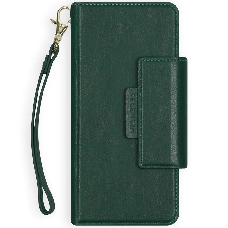 SELENCIA Étui à rabat Surya Galaxy A51/iPhone 11 vert 4 cartes
