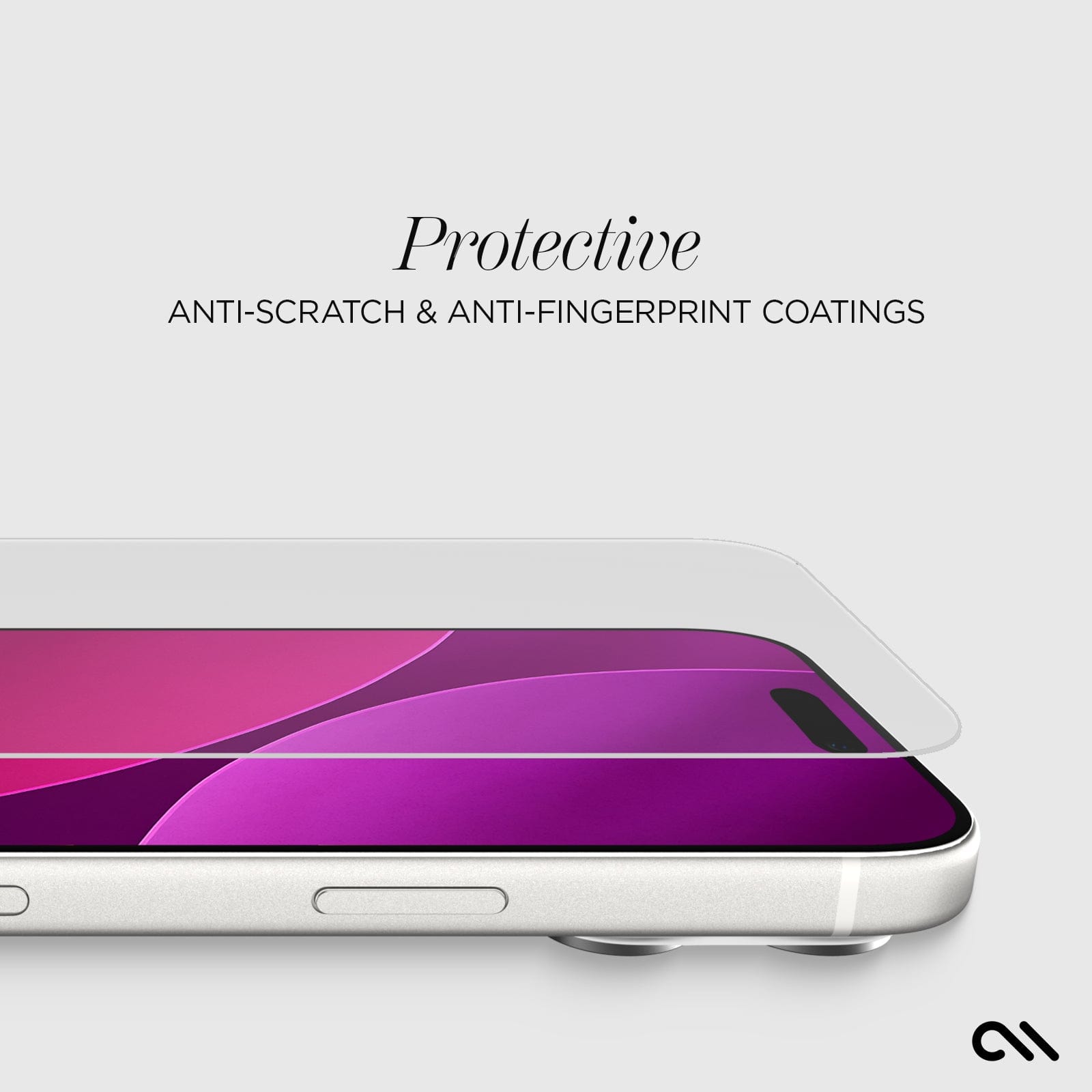 CASE-MATE Screen Protectors Easy Apply Glass verre trempé 3 pièces transparent haute clarté