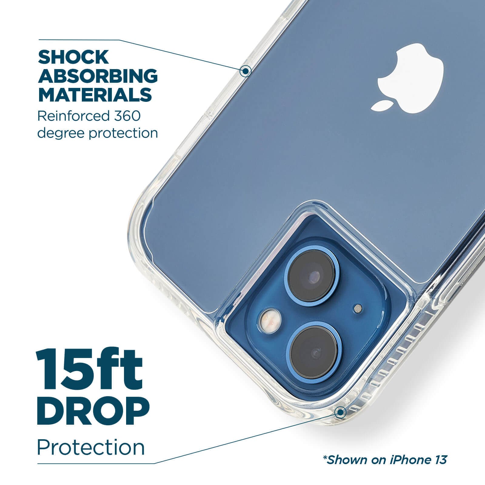 CASE-MATE Tough Clear Plus coque iPhone 14 Plus transparente antichoc