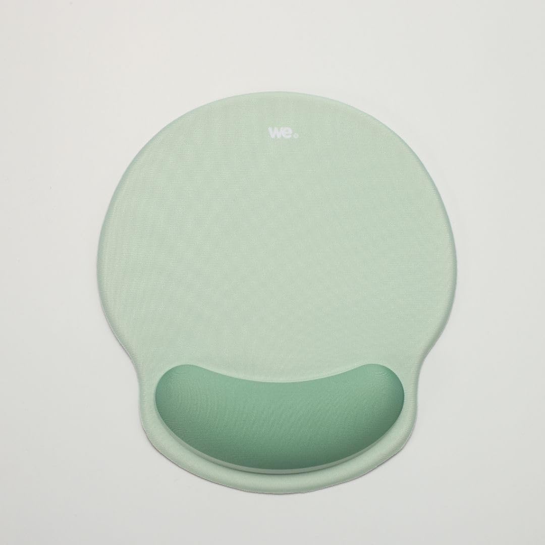 WE WE POP tapis de souris vert avec repose-poignet en tissu