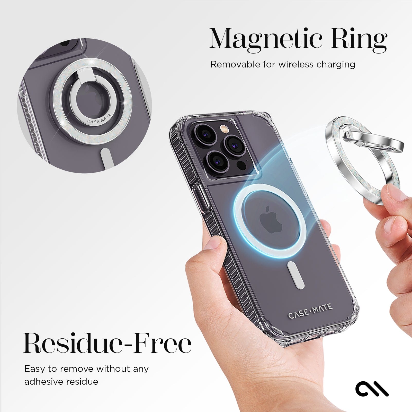 CASE-MATE MagSafe Accessories MagSafe Ring Stand support téléphone Twinkle Disco