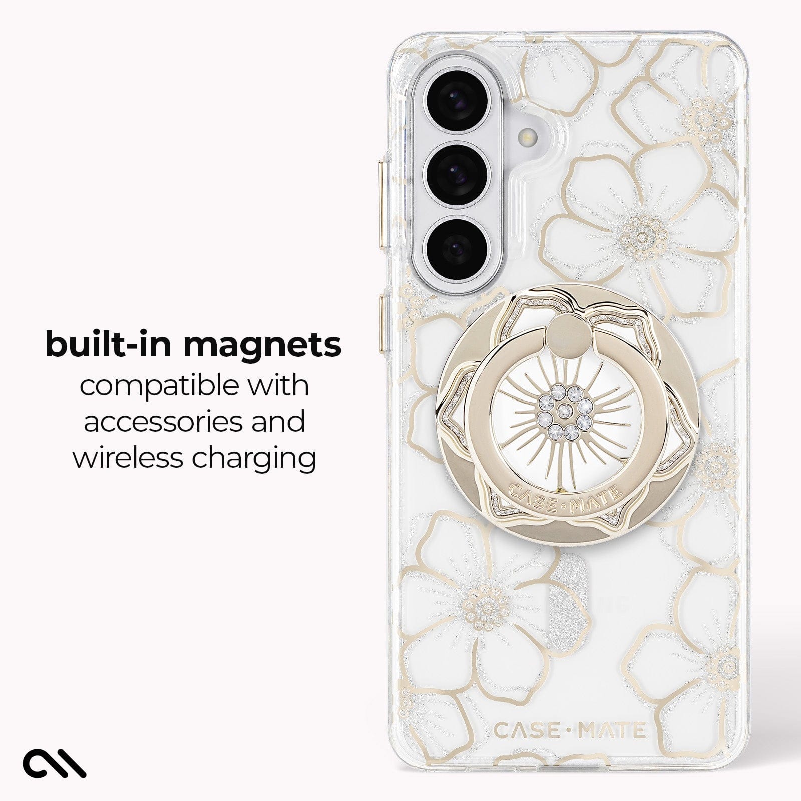 CASE-MATE Phone Cases Floral Gems with Magnet coque Galaxy S26+ florale