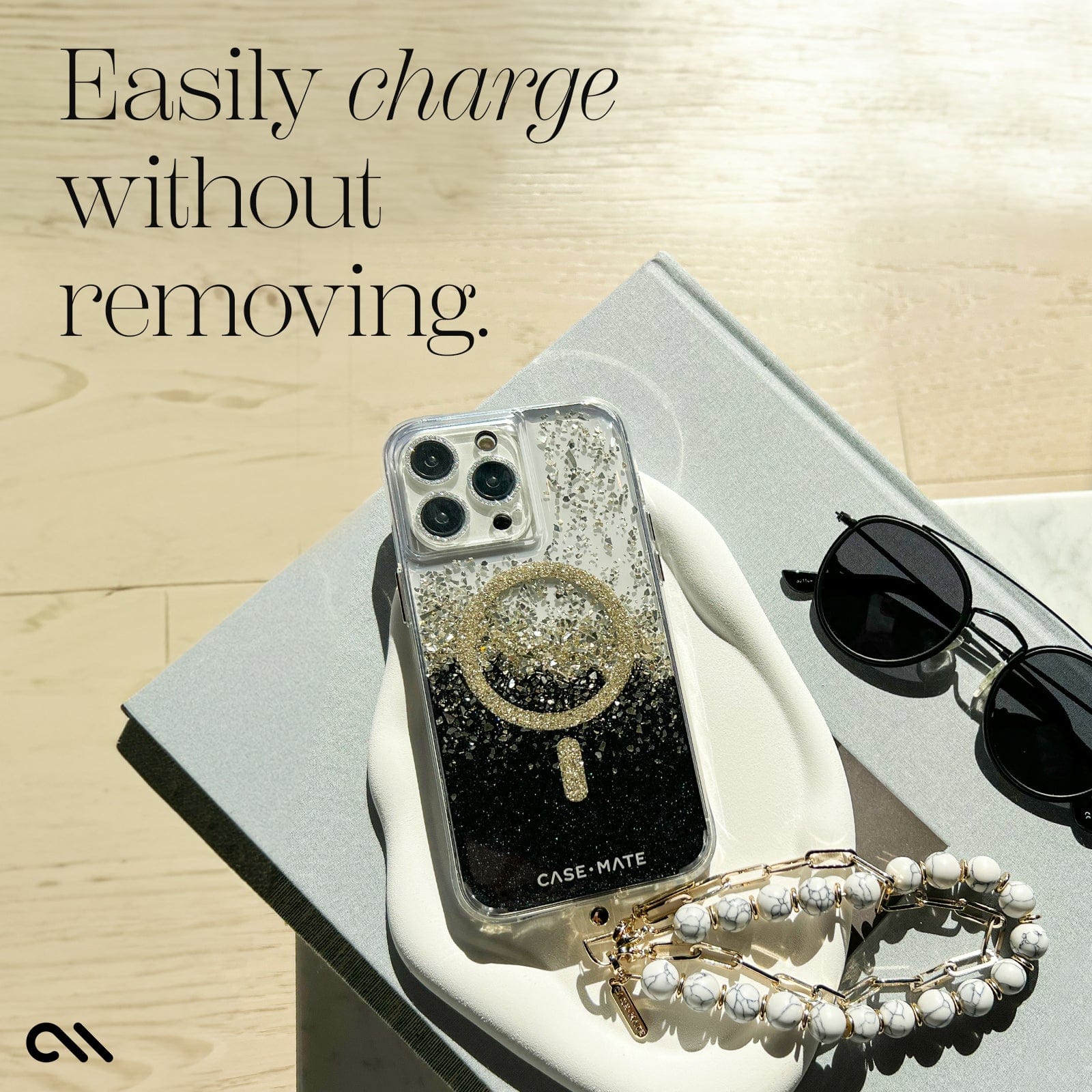 CASE-MATE Phone Accessories Gold Link Chain Phone Charm dragonne téléphone Gold Link