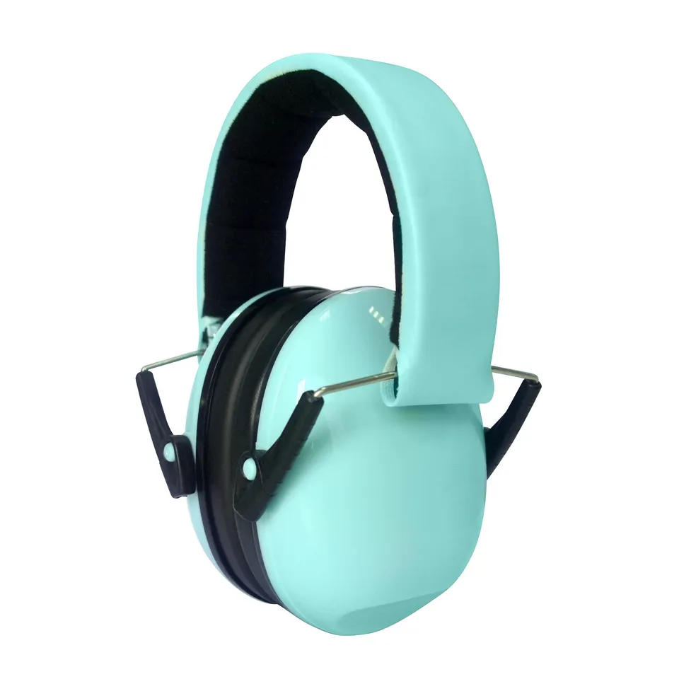 WE Audio casque anti-bruit enfant vert d’eau avec housse de transport