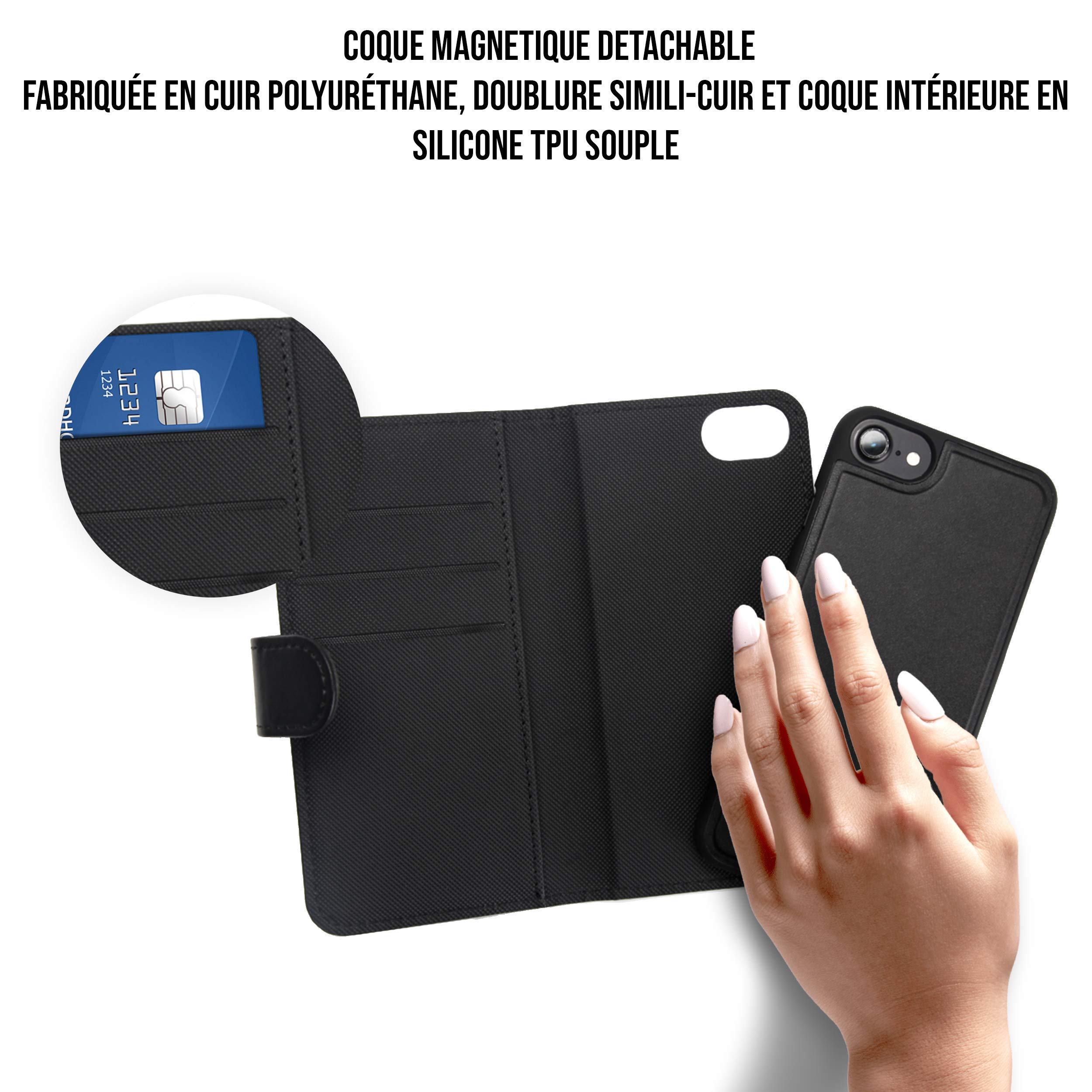 WE Accessoires Smartphone Galaxy S20 Plus étui portefeuille fin