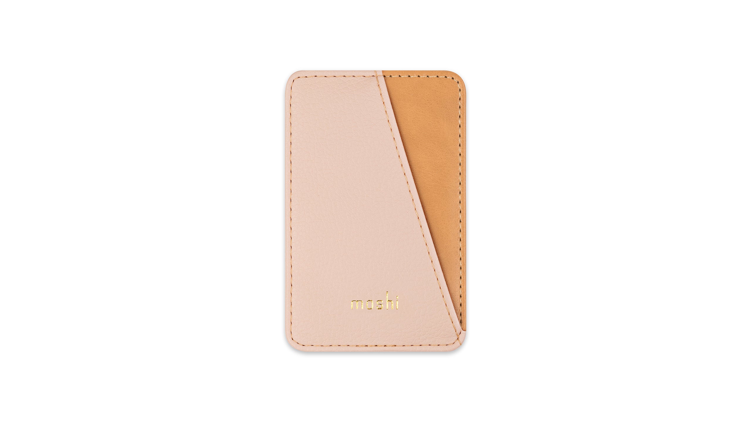Moshi Wallets SnapTo™ Magnetic Slim Wallet porte-cartes caramel brun magnétique