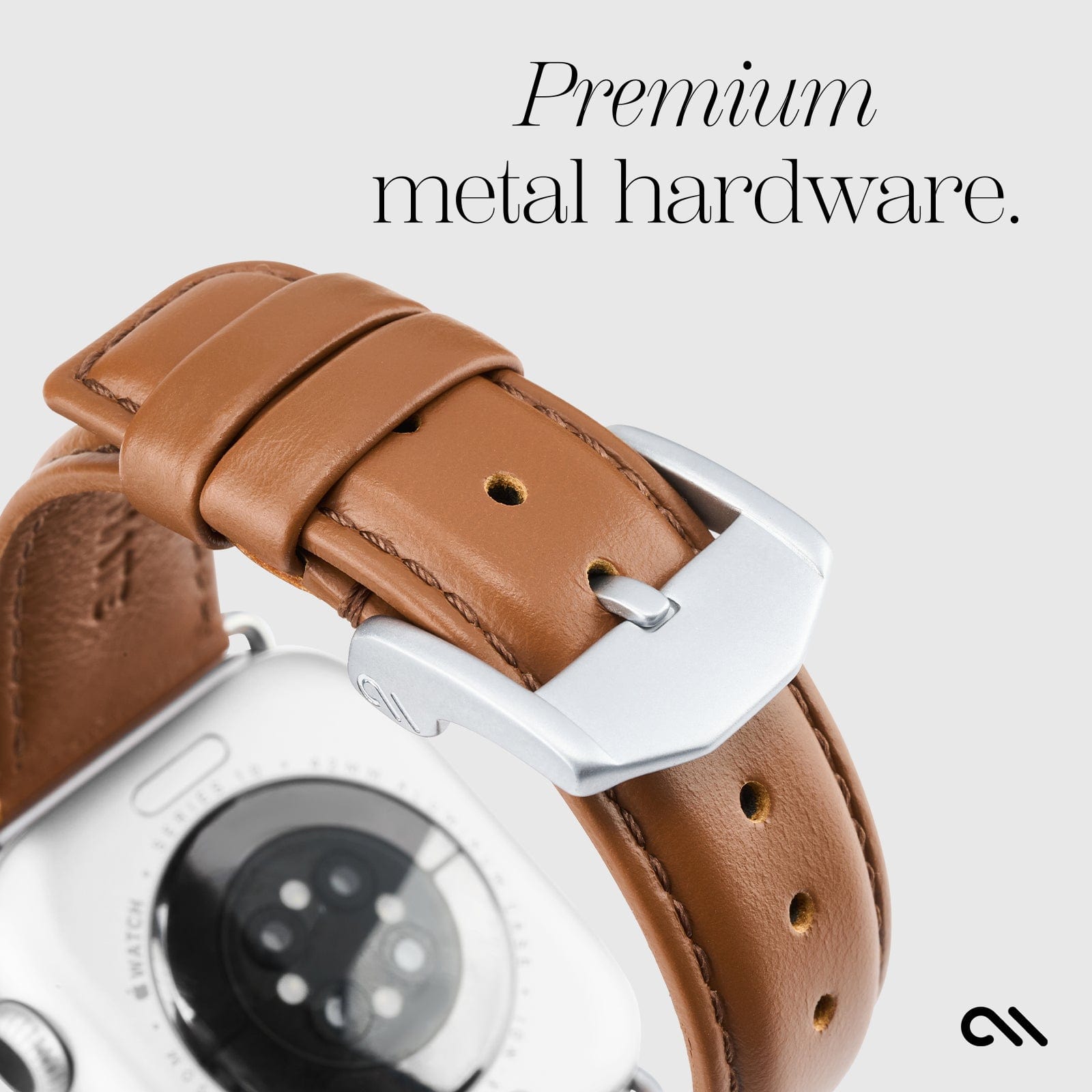 CASE-MATE Apple Watch Bands & Bumpers Signature Leather Band bracelet Apple Watch 39-42 mm cognac cuir