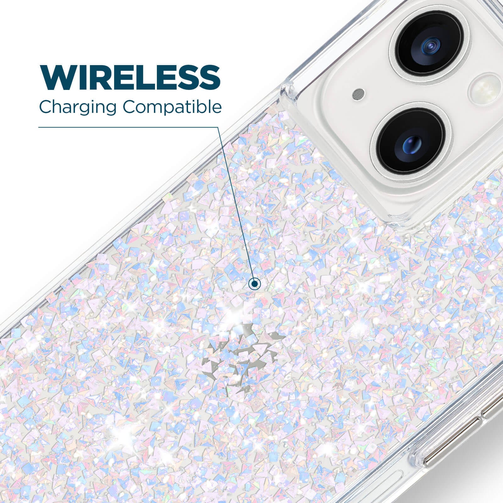 CASE-MATE Phone Cases Twinkle Diamond iPhone 14 Plus coque irisée
