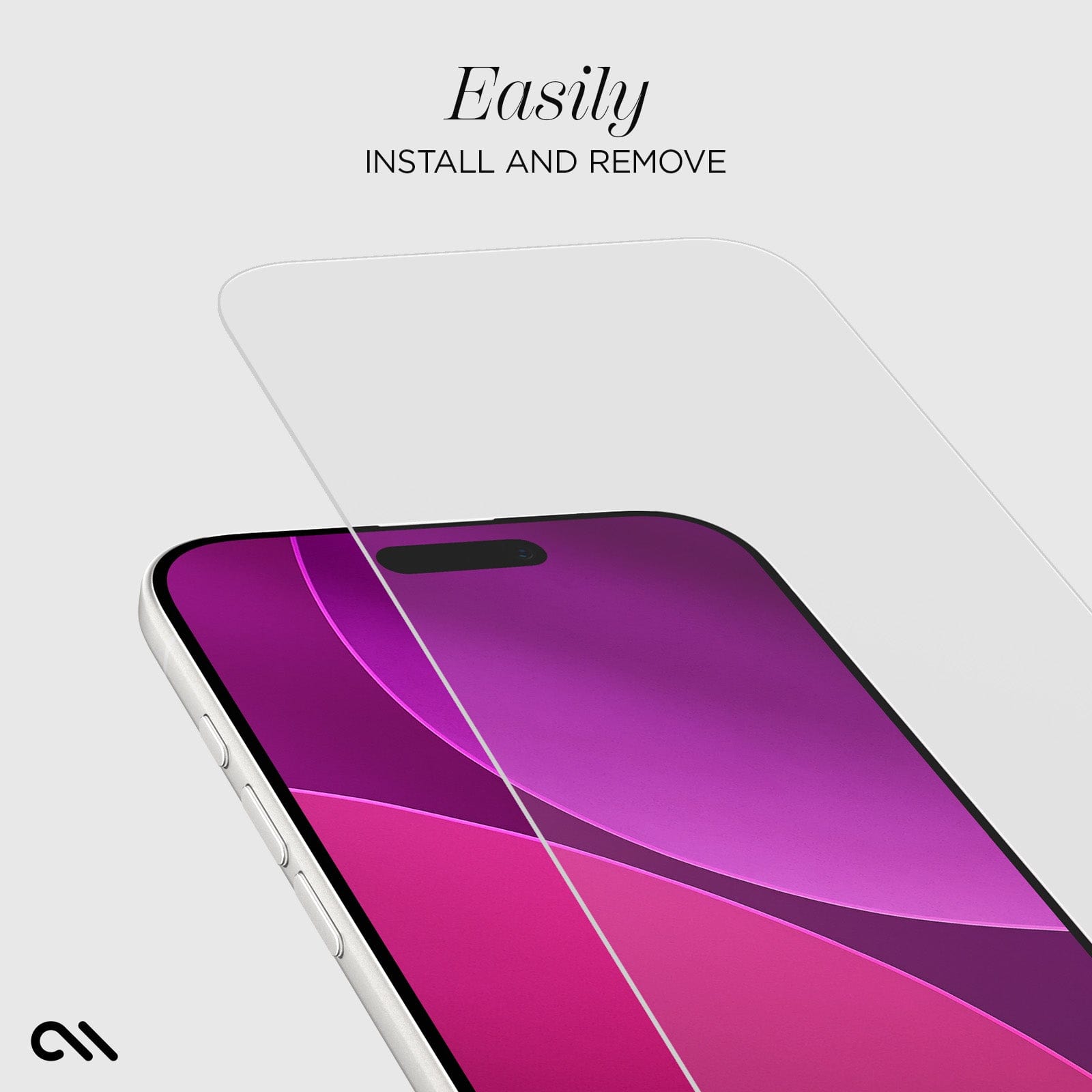 CASE-MATE Screen Protectors Easy Apply Glass Protection d’écran iPhone Air 3 pièces transparente