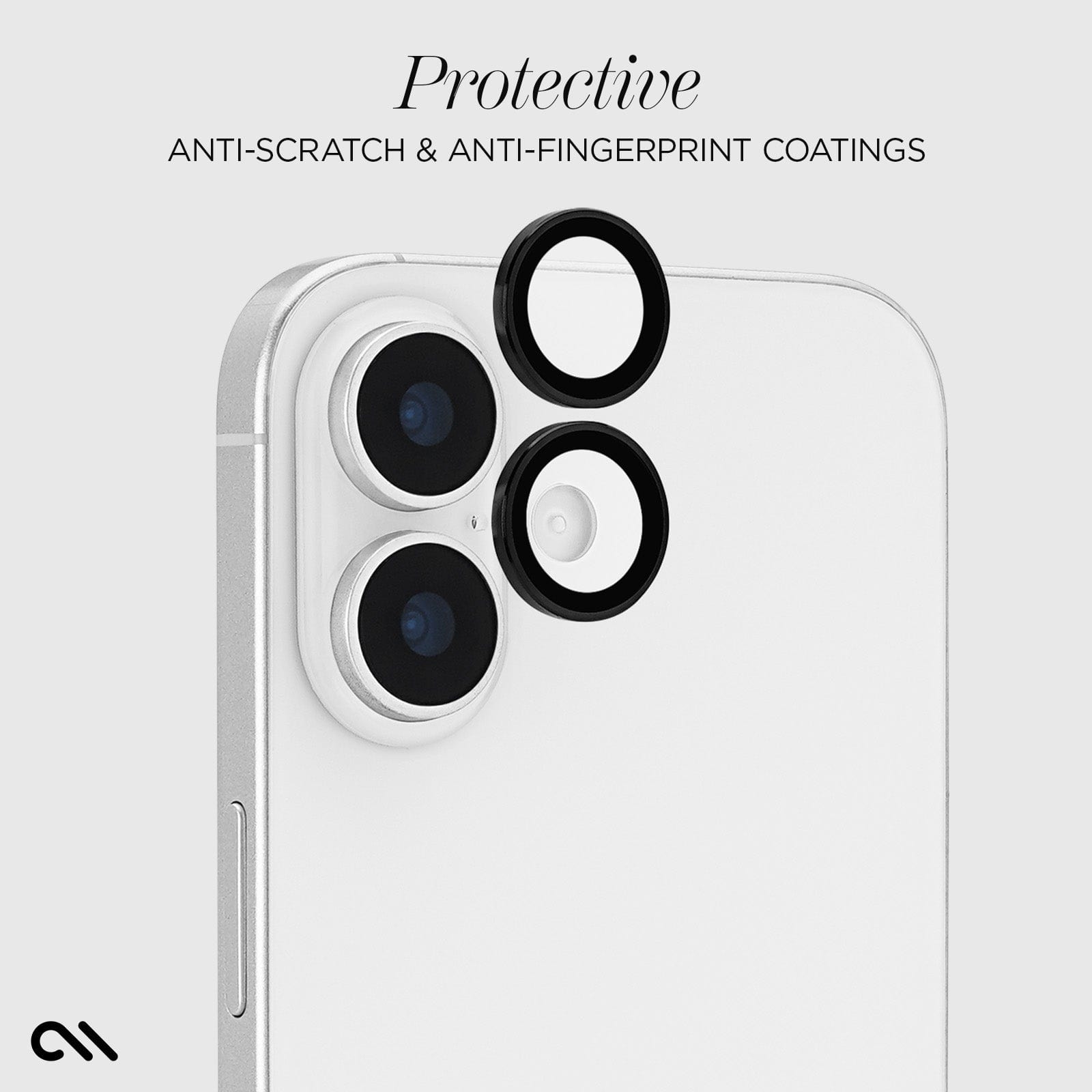CASE-MATE Lens Protectors Camera Lens Protector iPhone 17 noir verre trempé