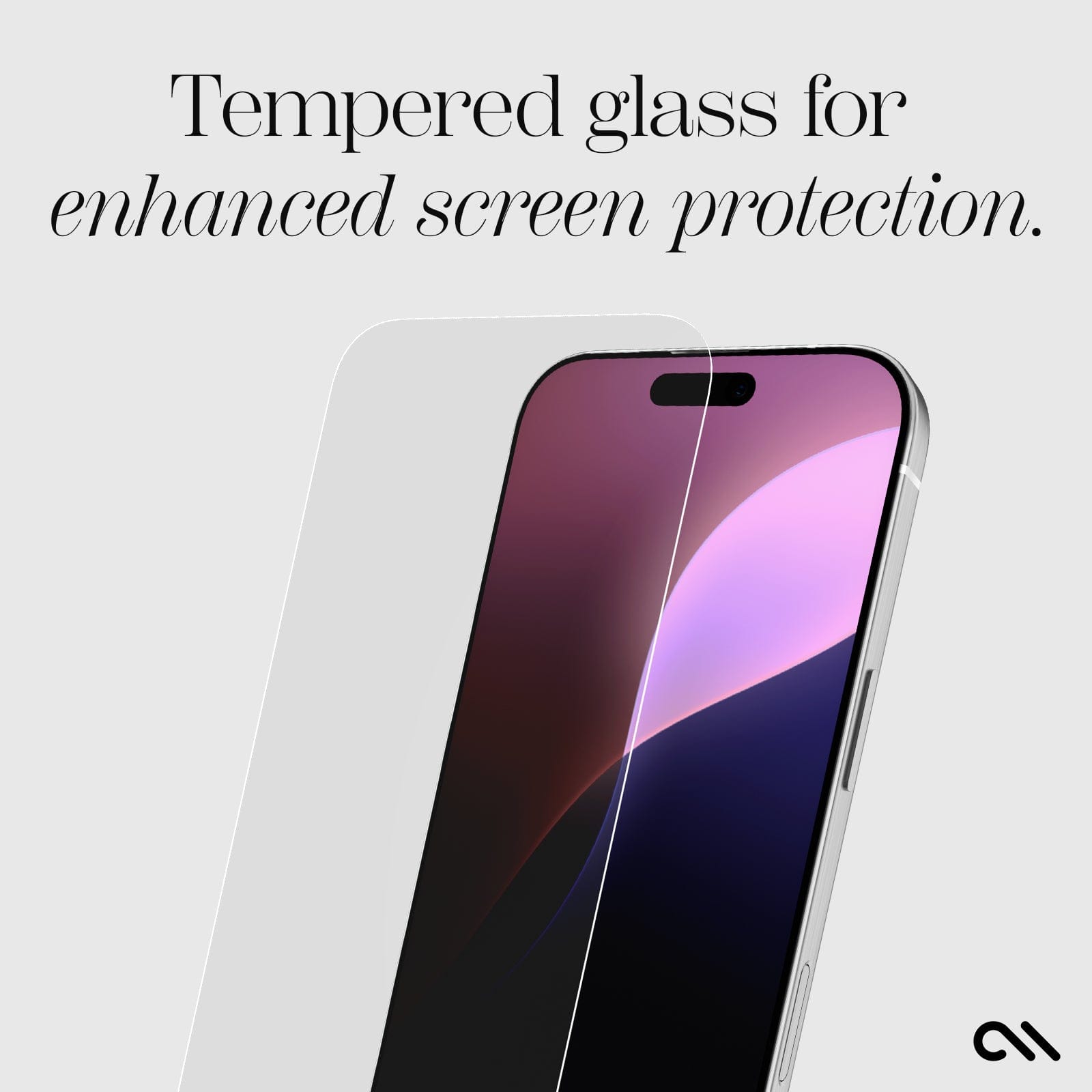 CASE-MATE Screen Protectors Glass Screen Protector verre trempé iPhone 16 Pro Max transparent