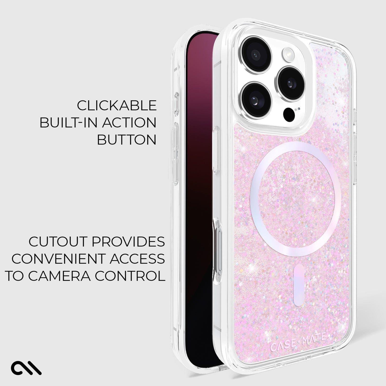 CASE-MATE Phone Cases Waterfall Soap Bubble® MagSafe coque iPhone 16 Pro irisée