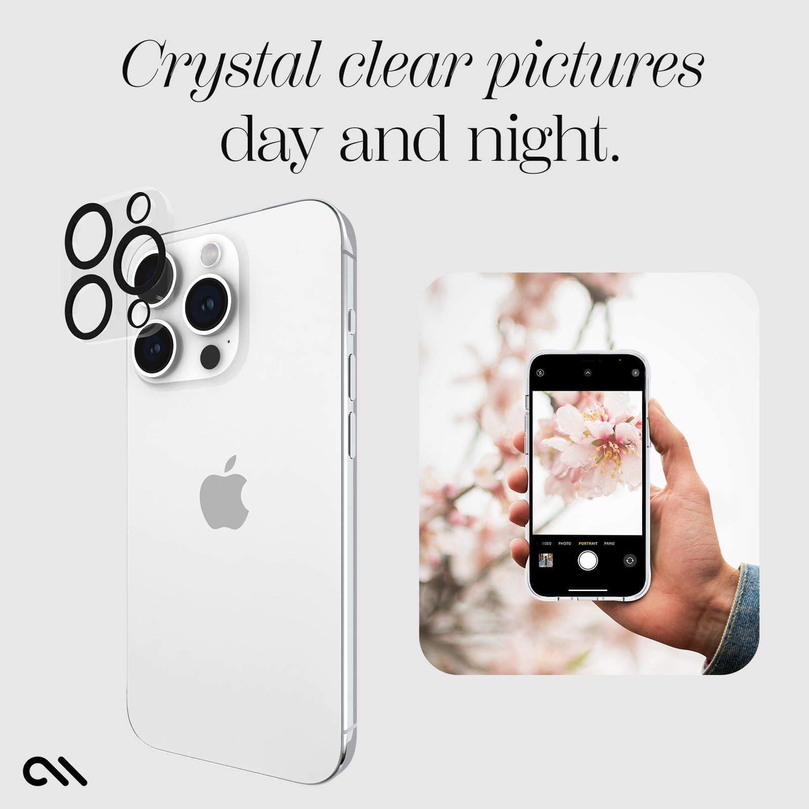CASE-MATE Lens Protectors Glass Camera Lens Protector verre caméra iPhone 15 Pro / 15 Pro Max
