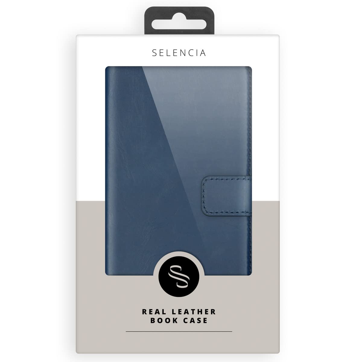 SELENCIA Étui à rabat Era iPhone 12 cuir bleu 3 cartes