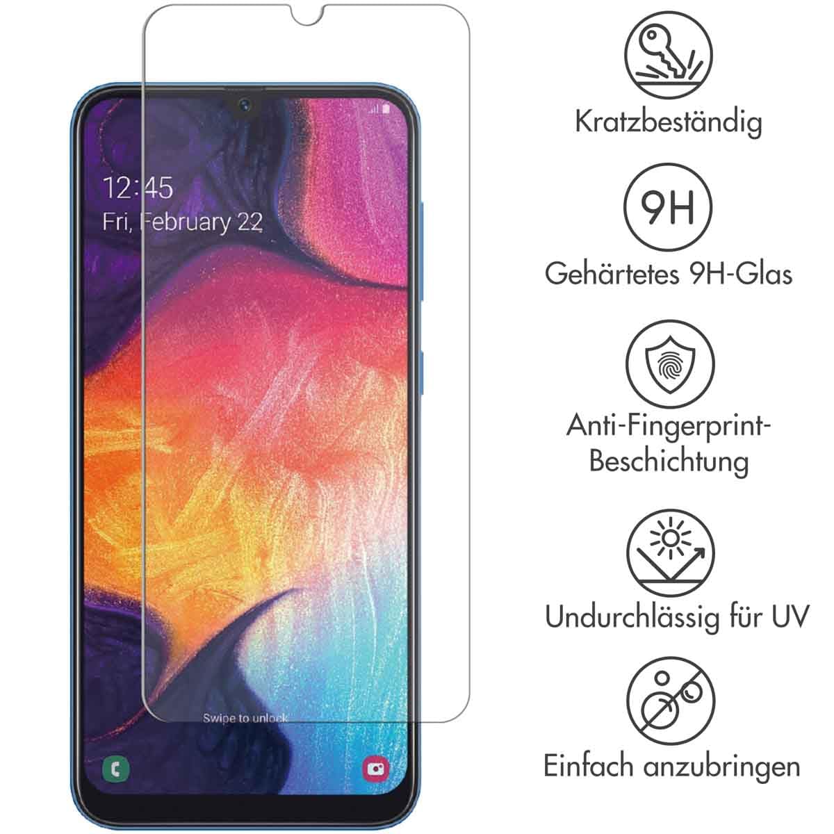 SELENCIA Protection d’écran Galaxy M31/A50 verre trempé 9H