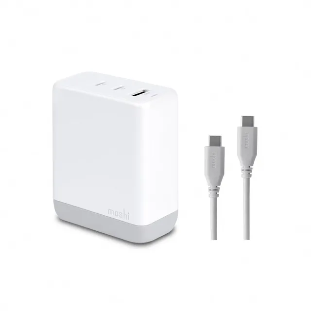Moshi Chargers Rewind USB-C GaN Charger chargeur 100 W, trois ports