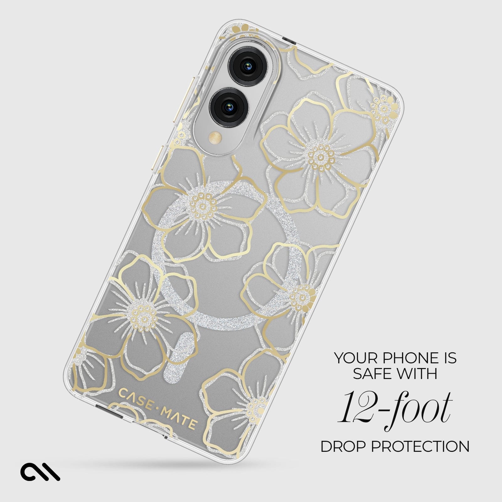 CASE-MATE Phone Cases Floral Gems with Magnet Galaxy S25 Edge coque motifs floraux