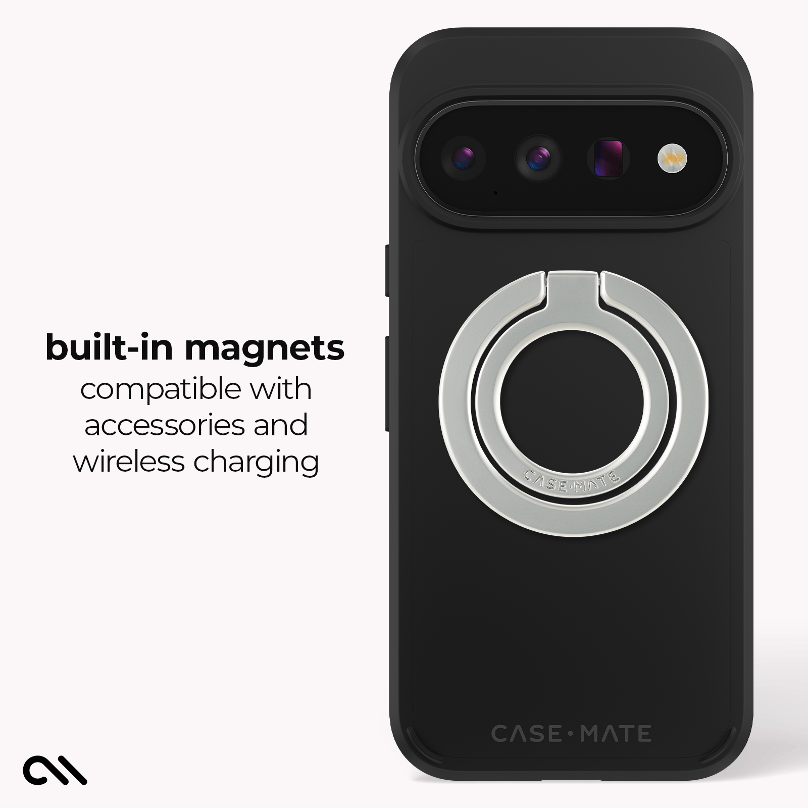CASE-MATE Tough Black with Magnet coque Pixel 11 Pro noire