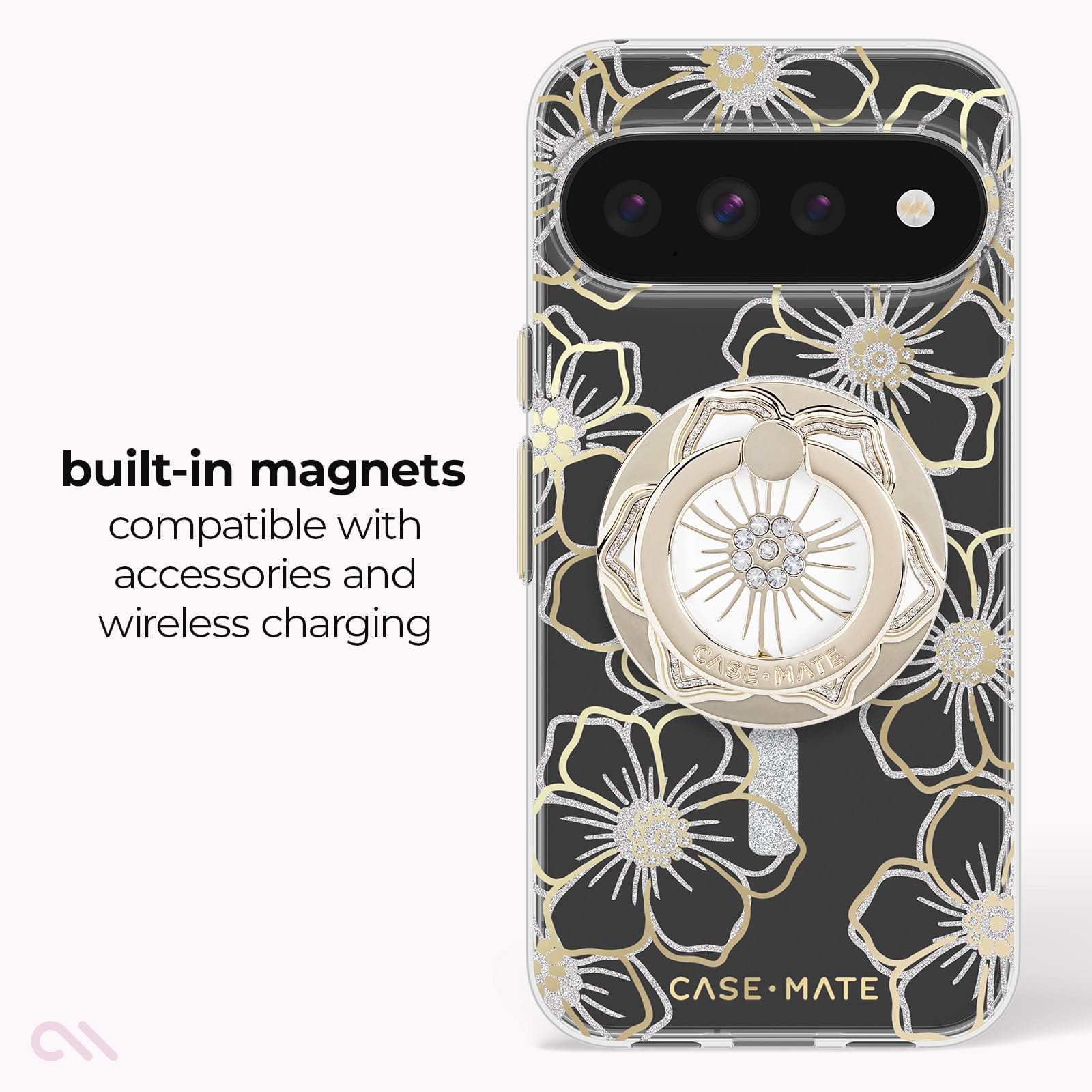 CASE-MATE Phone Cases Floral Gems coque Pixel 11 Pro XL motif floral