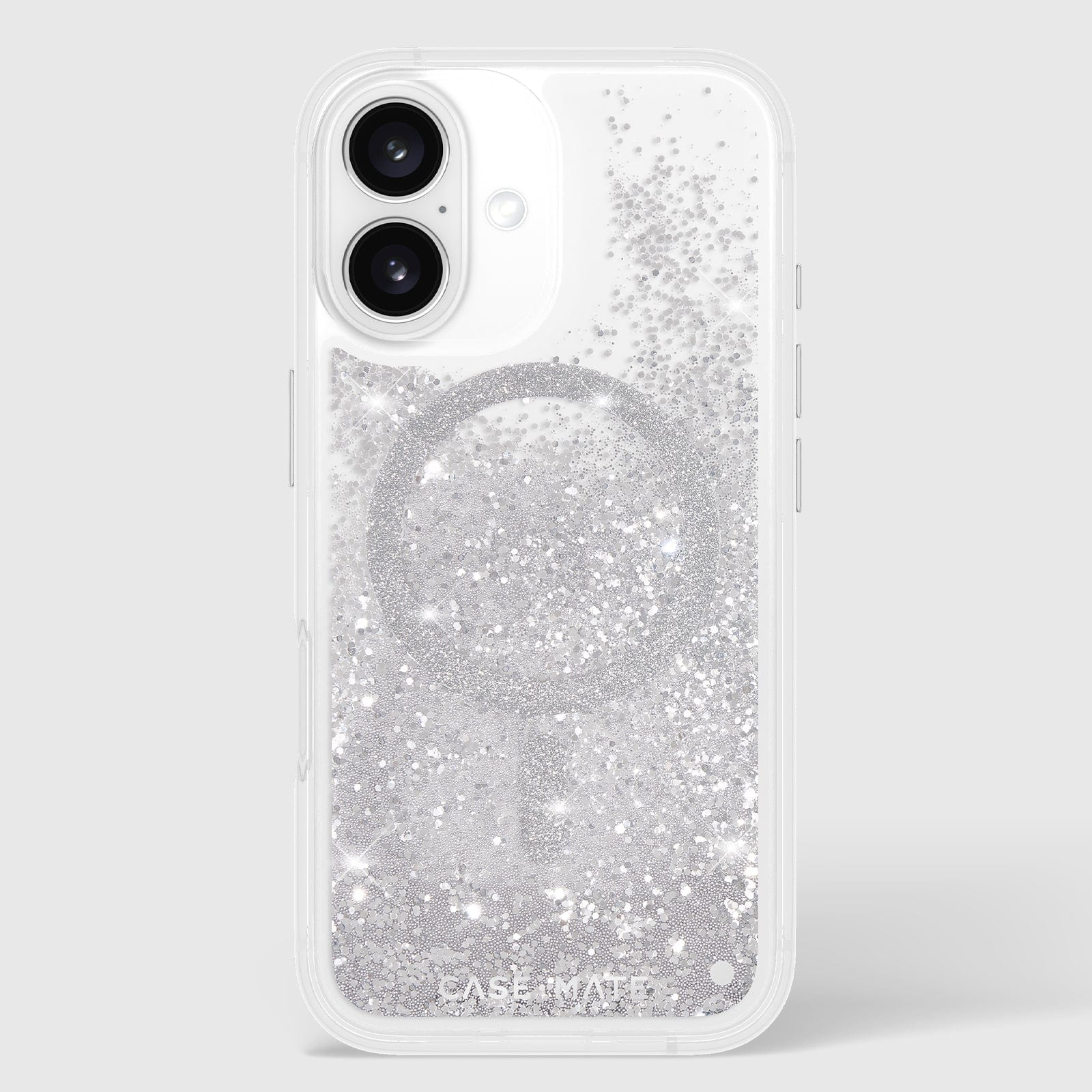 CASE-MATE Phone Cases Waterfall Silver MagSafe coque iPhone 16 argentée