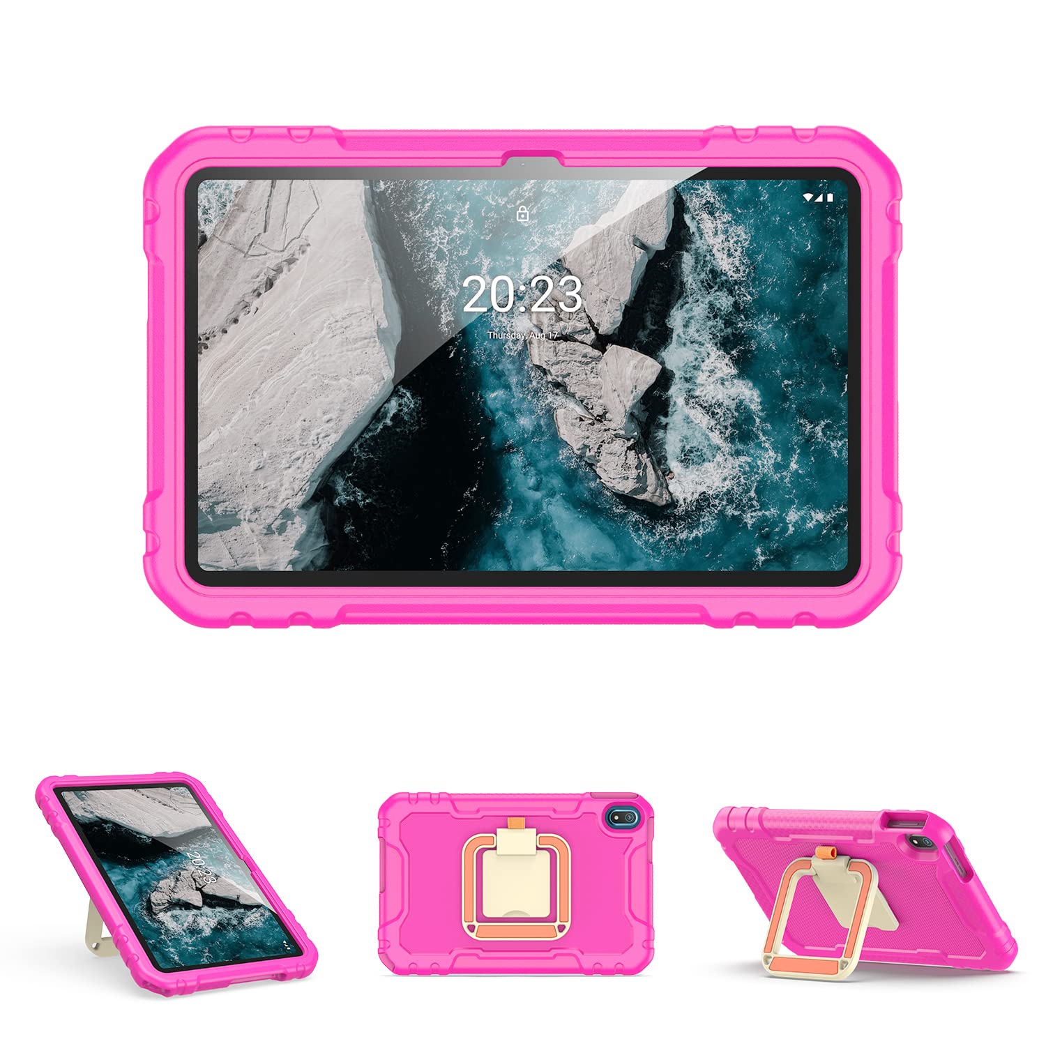 Dux Ducis Panda Series coque Nokia T20 10,4 pouces rose EVA avec poignée