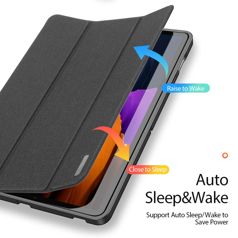 Dux Ducis Domo Series étui Tab S8+ S7 FE S7+ noir support