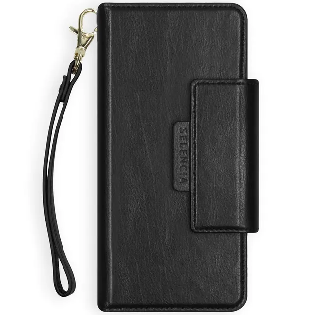 SELENCIA Étui à rabat Surya iPhone XR noir étui 2 en 1 4 cartes RFID