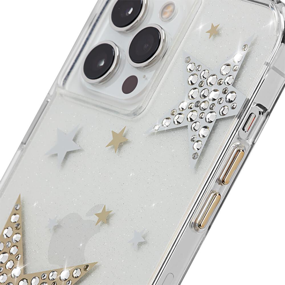 CASE-MATE Phone Cases Sheer Superstar coque iPhone 13 Pro étoiles recyclée