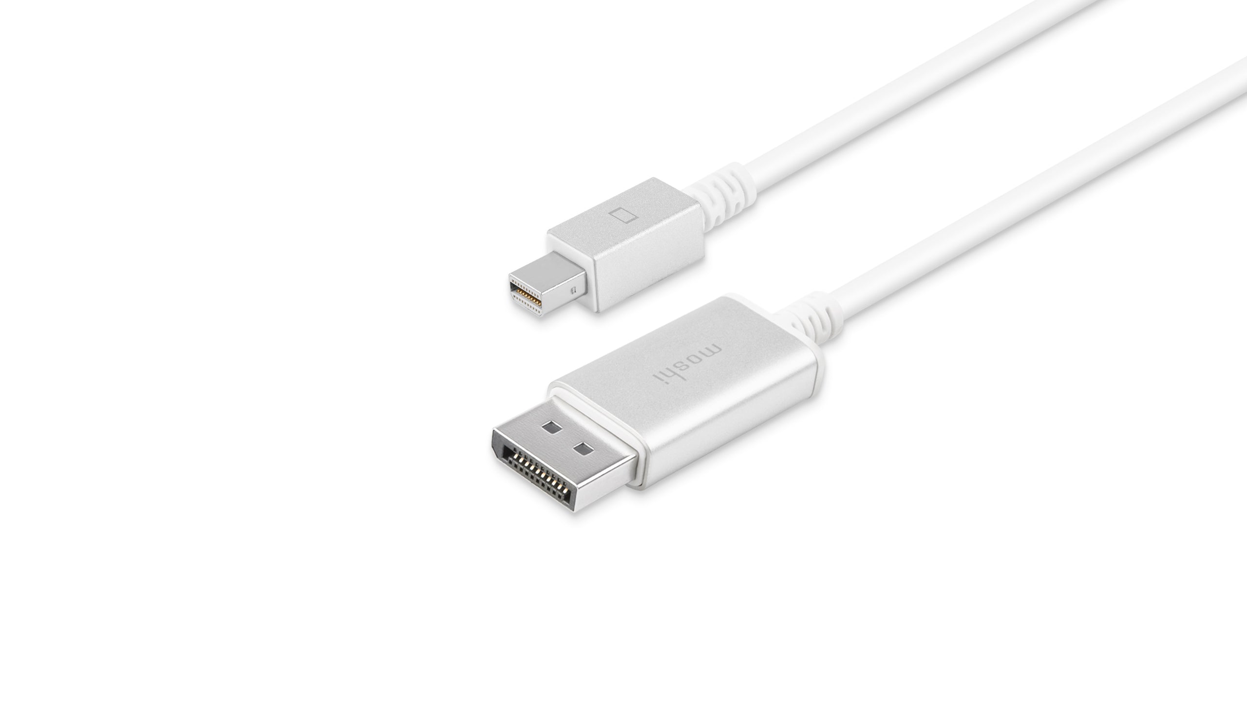 Moshi Cables and Adapters Mini DisplayPort to DisplayPort Cable câble 4K 60 Hz blanc 1,5 m