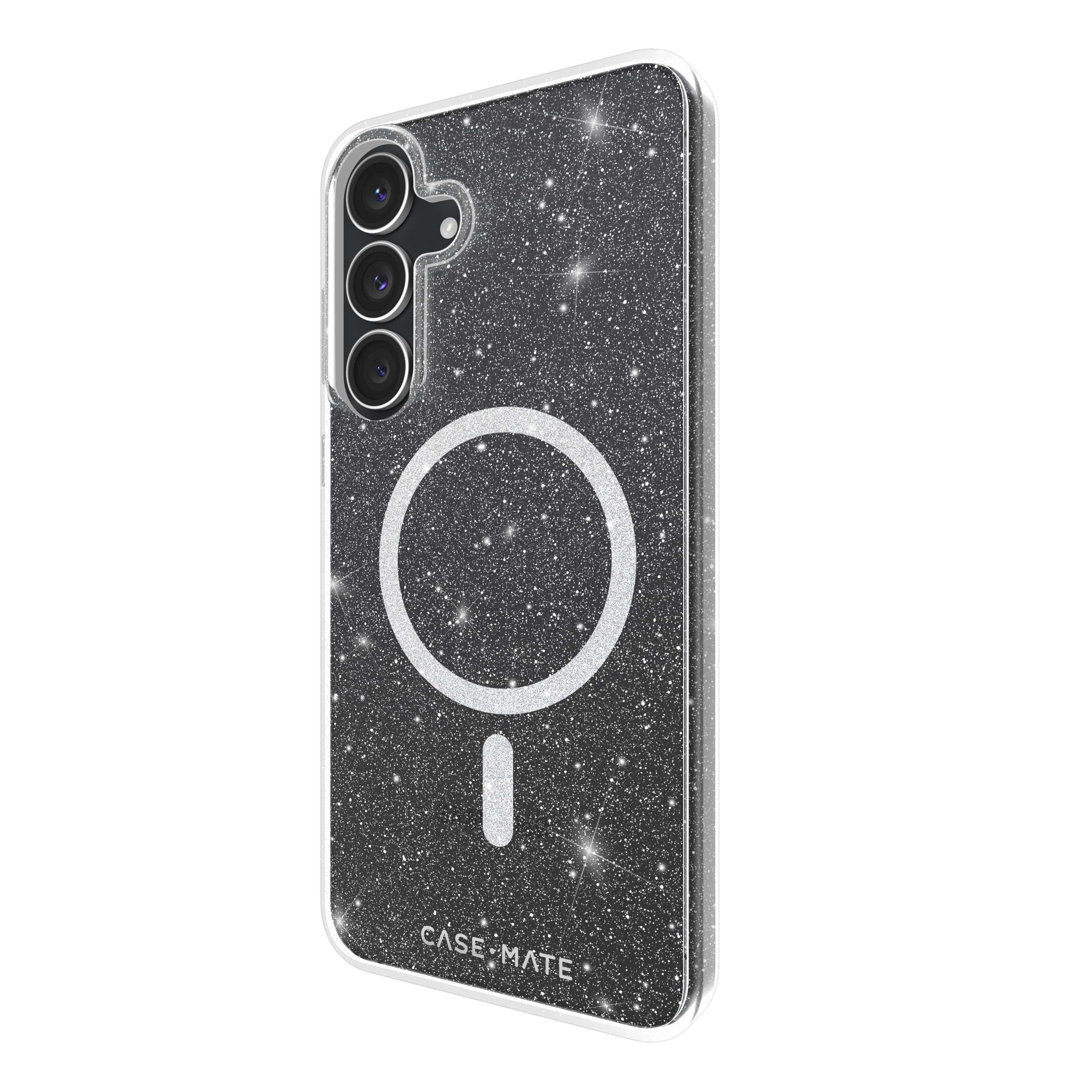 CASE-MATE Phone Cases Sheer Twinkle Silver Galaxy S25 FE coque argentée