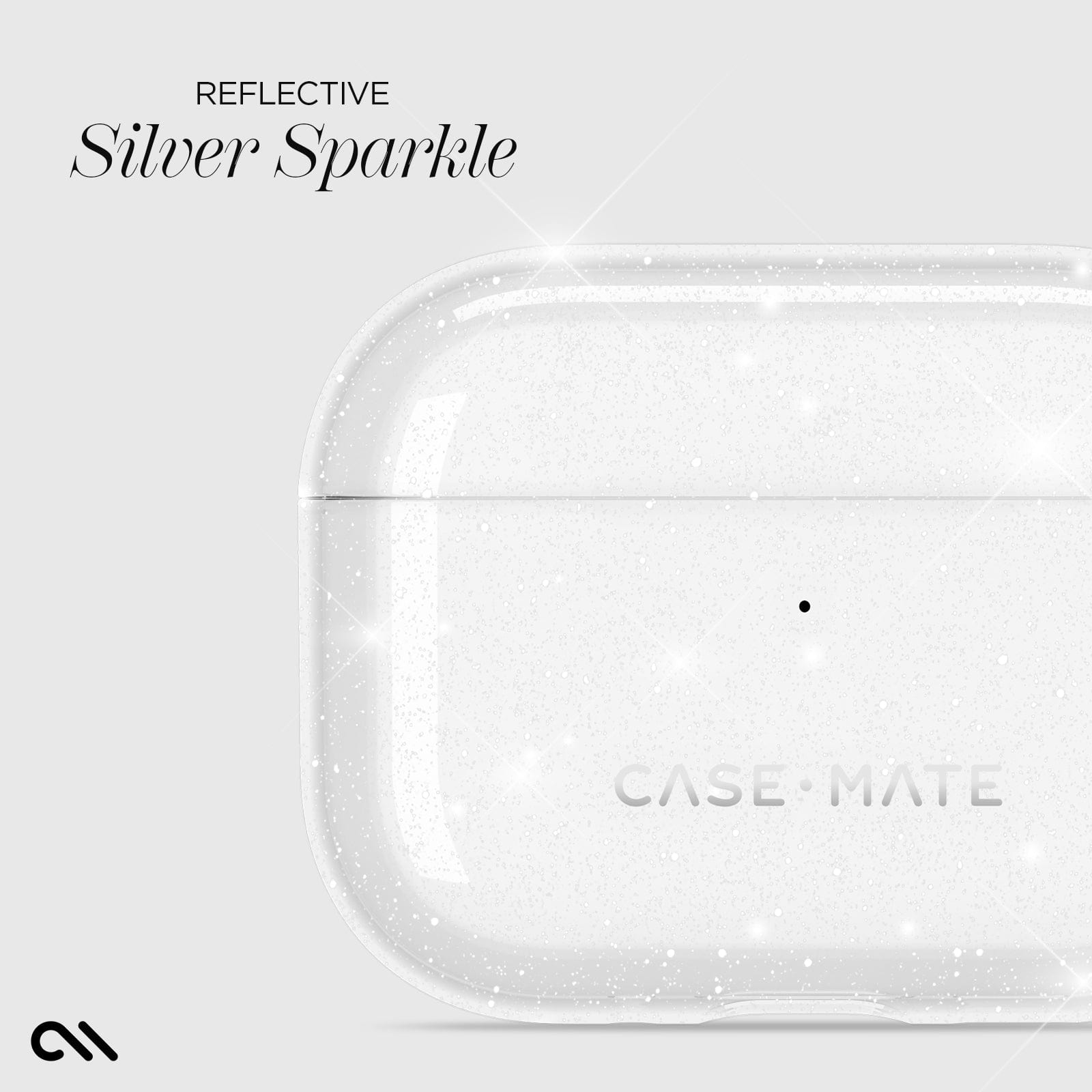 CASE-MATE AirPods Cases Sheer Twinkle Silver AirPods Pro 3 coque pailletée