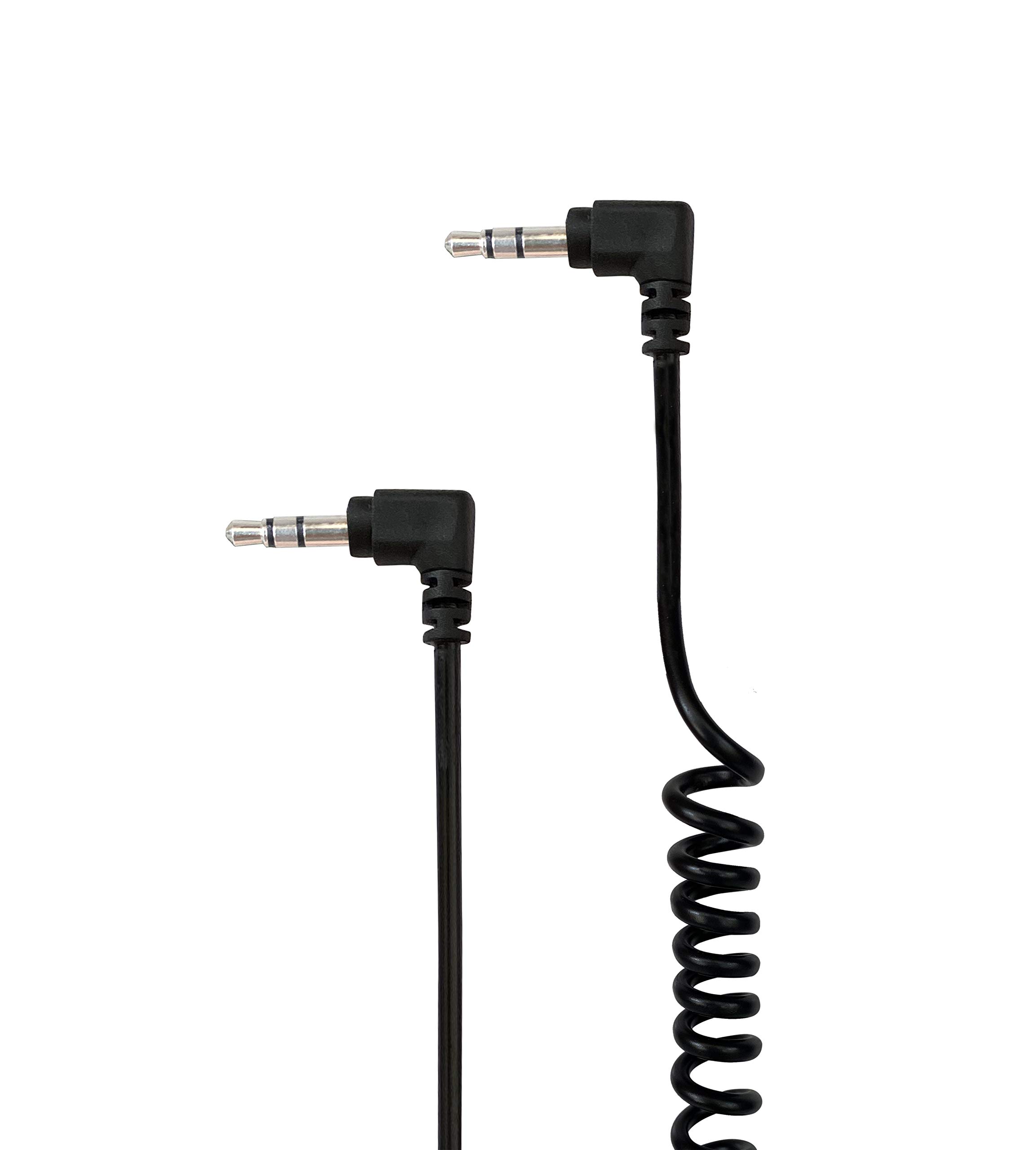 WE Cables Câble auxiliaire Jack 3,5 mm mâle mâle coudé 2 m noir