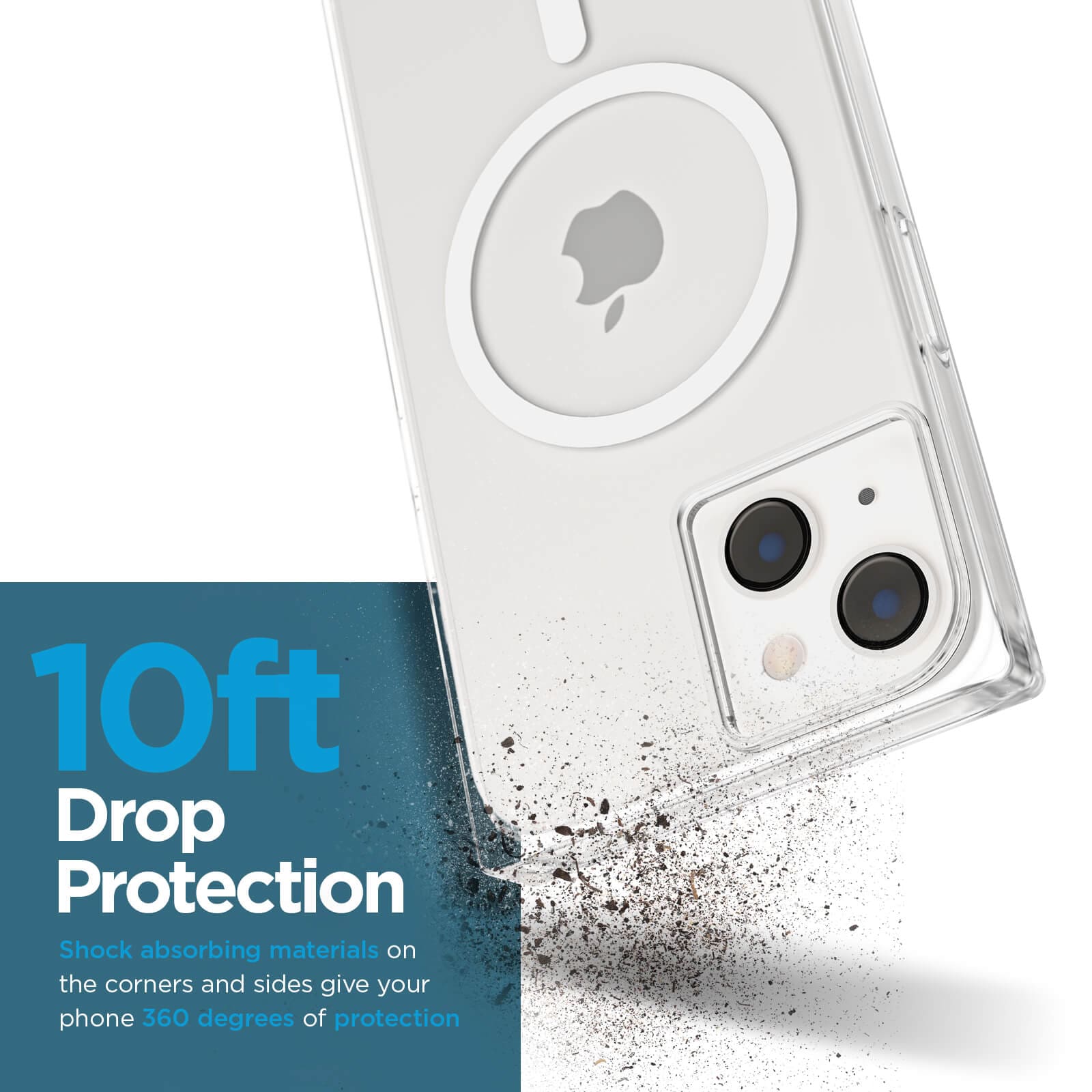 CASE-MATE BLOX Clear MagSafe iPhone 14 Plus coque transparente aimantée