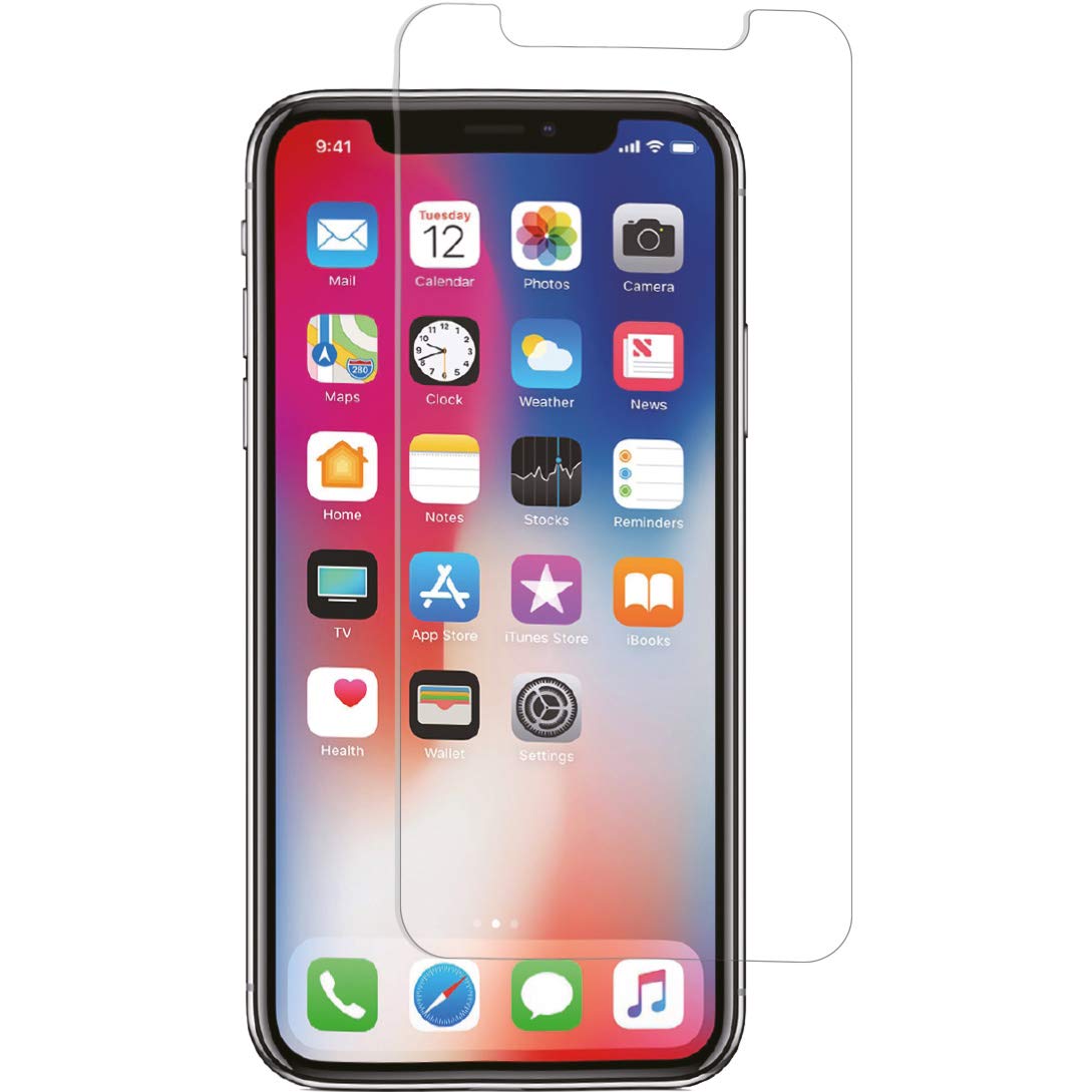 Selencia Protection d’écran en verre trempé Handyhuellen iPhone X transparent 9H