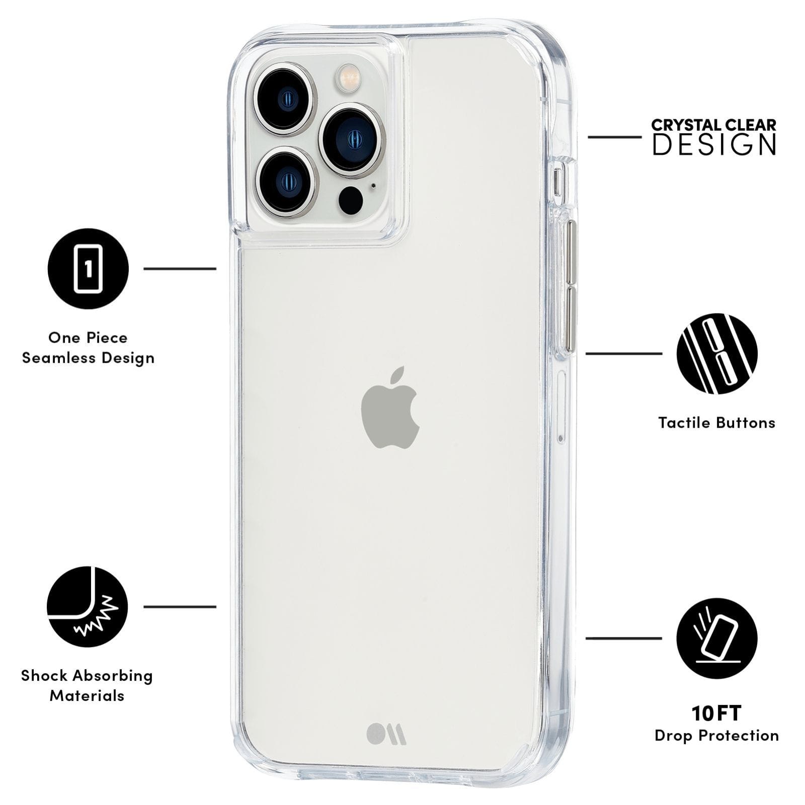 CASE-MATE Tough Clear iPhone 13 Pro coque transparente antichoc