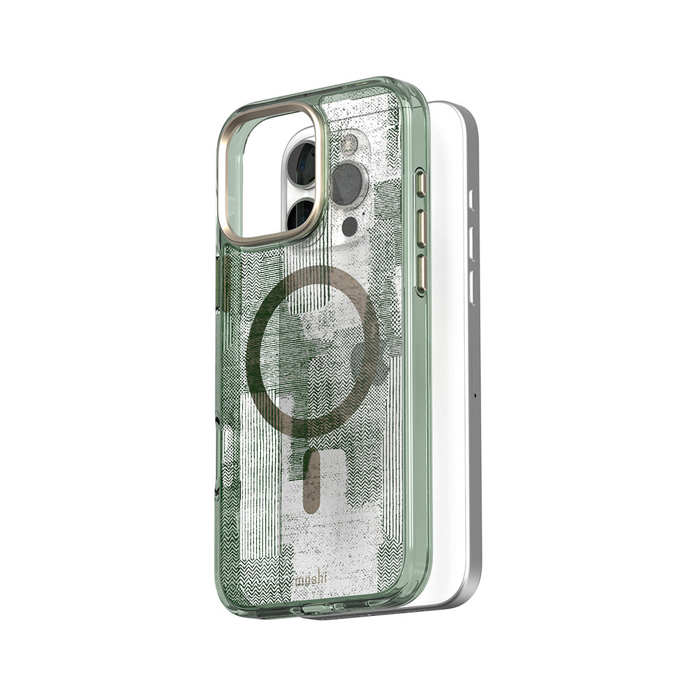 MOSHI Cases iGlaze Transparent Hardshell Case (MagSafe) coque iPhone 16 Pro Mist White