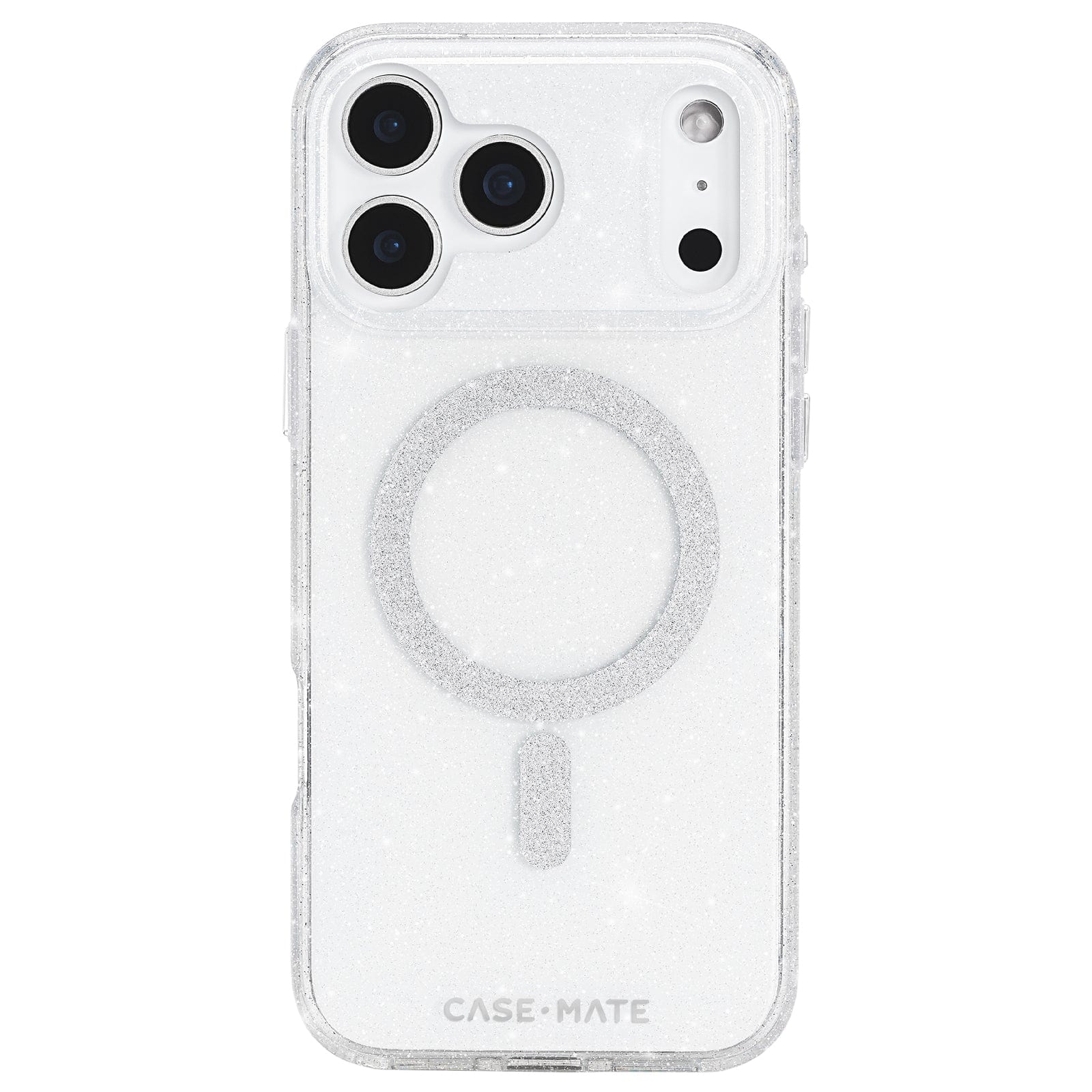 CASE-MATE Phone Cases Sheer Twinkle Silver MagSafe coque iPhone 17 Pro Max argent