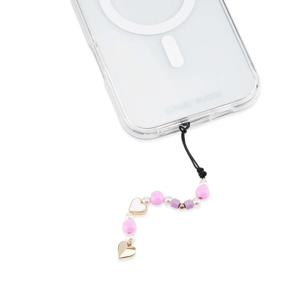 Case-Mate Mini Phone Charm breloque téléphone Pink Hearts
